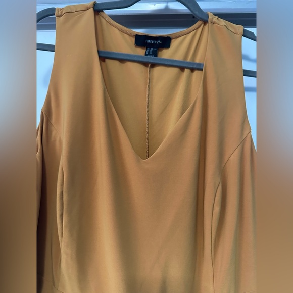 Forever 21 Mustard High Low Dress - Picture 3 of 4